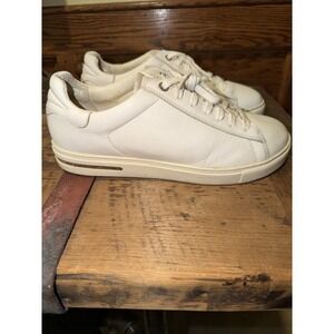 Birkenstock BEND LOW Womens Size EU 41 US 10 Leather Sneakers White Casual Lace